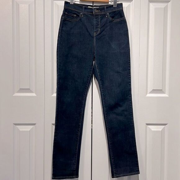 Levi’s 512 Perfectly Slimming Straight Leg High Rise Jeans Size 8 - Picture 1 of 9